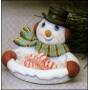 s-2125 Plat Bonbon Bonhomme de Neige
